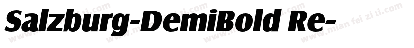 Salzburg-DemiBold Re字体转换